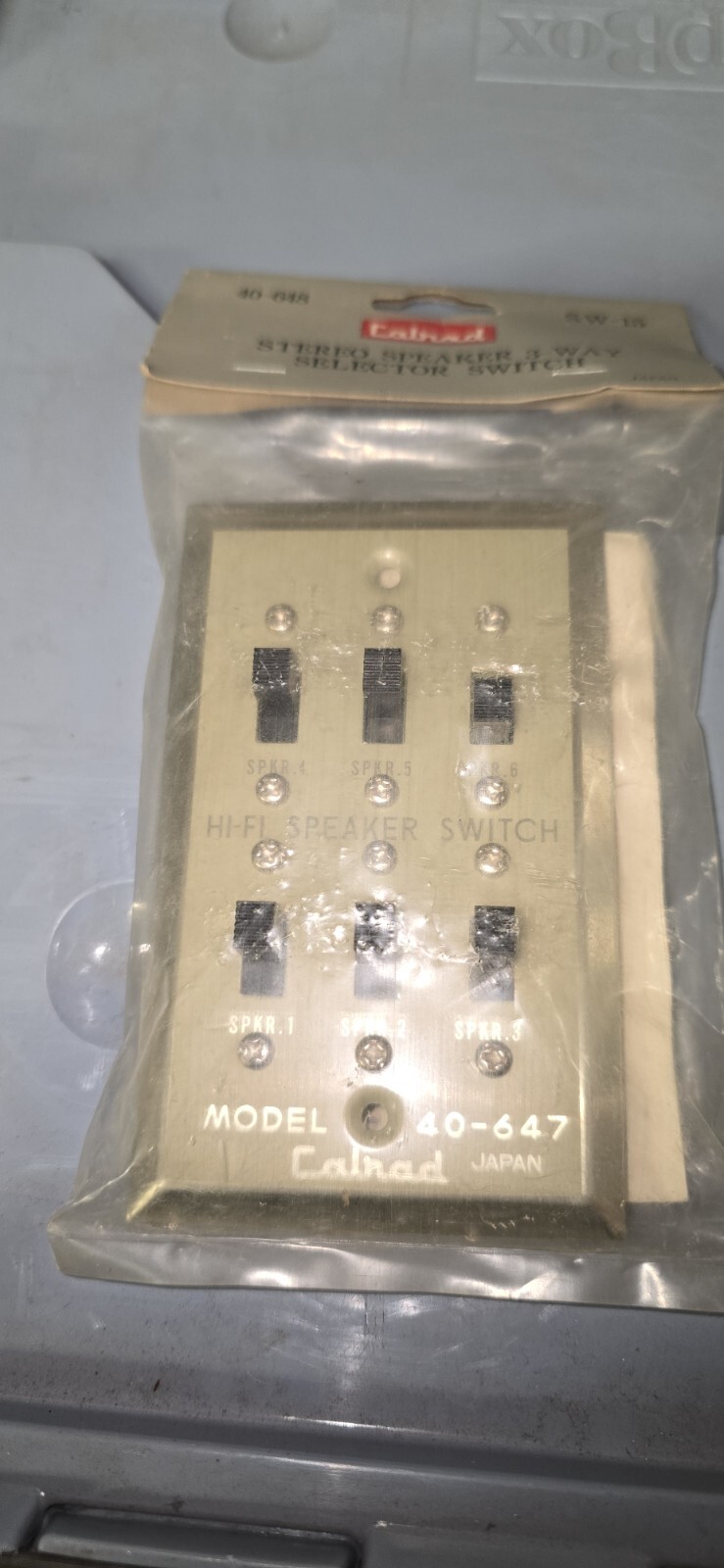 Vintage Calrad MCM Hifi Speaker Wall Switch Lot Of 2!