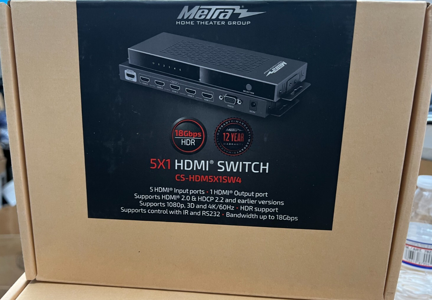 Metra ethereal CS-HDM5X1SW4 HDMI Switch 5 input 1 output