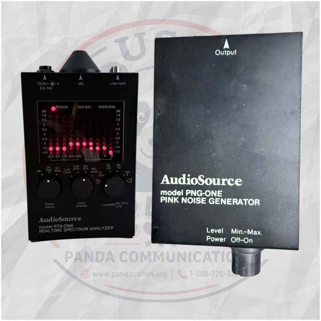 AudioSource RTA-ONE Spectrum Analyzer + PNG-ONE Pink Noise Generator Tested