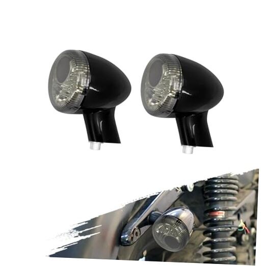 Motorcycle Rear Brake LED Turn Signal Light Indicator Smoke Lens LED Light