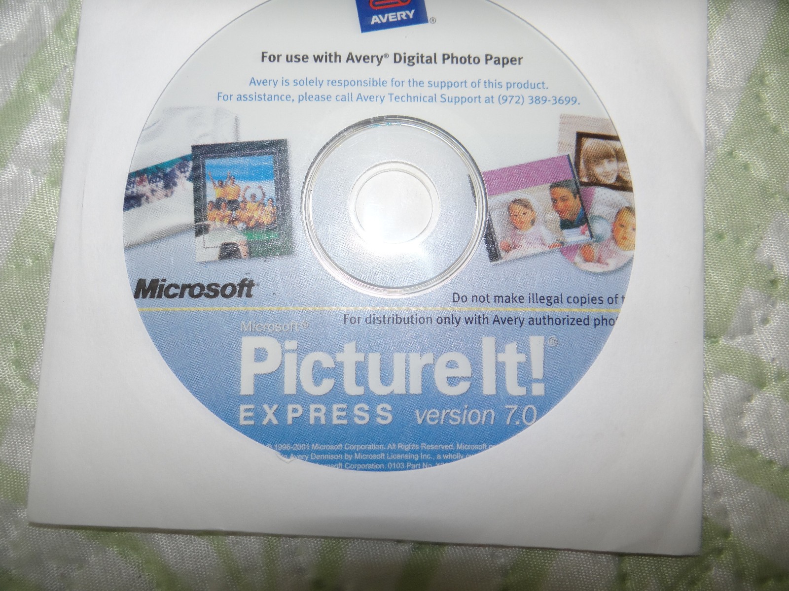 Microsoft Picture It! Express Version 7.0 full version
