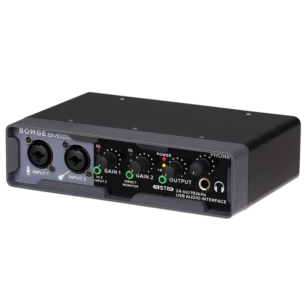 USB Audio Interface(32bit/192 kHz) with XLR,phantom power,Direct Monitoring,L...