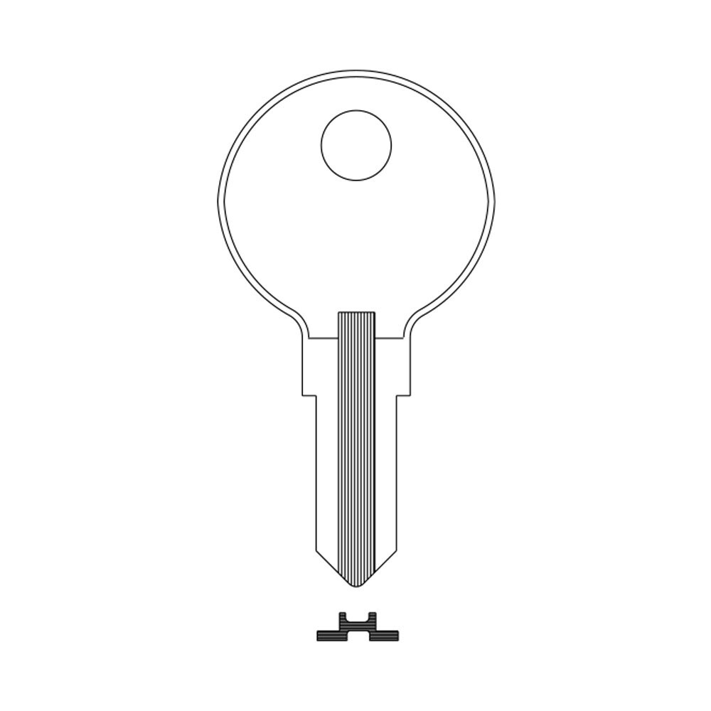 1041S Key Blank – Nickel