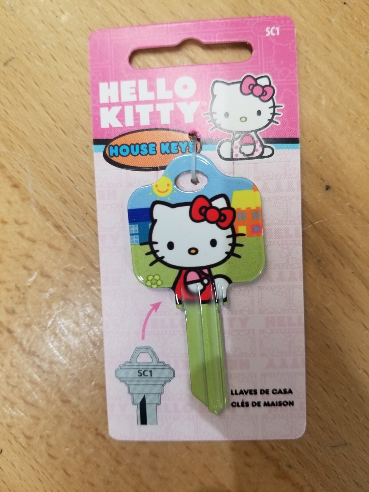 HELLO KITTY GREEN SCHLAGE SC1 KEYBLANK