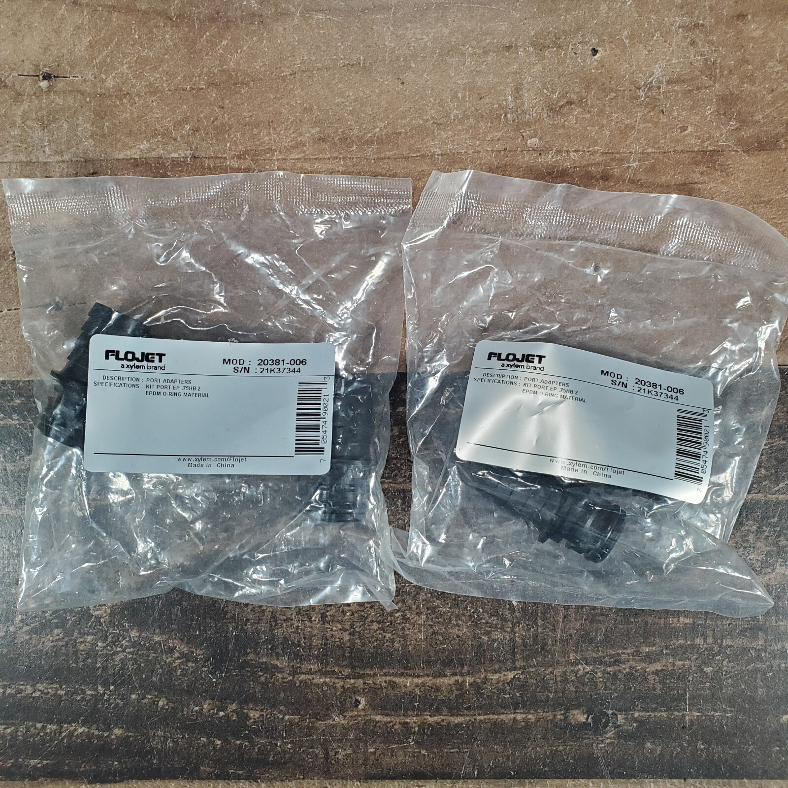 Flojet Kit, Quad Port X 3/4" Barb-Straight (2 Packages Of 2)