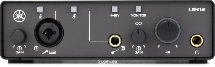 Yamaha UR12-MK3 USB-C Audio Interface - Black
