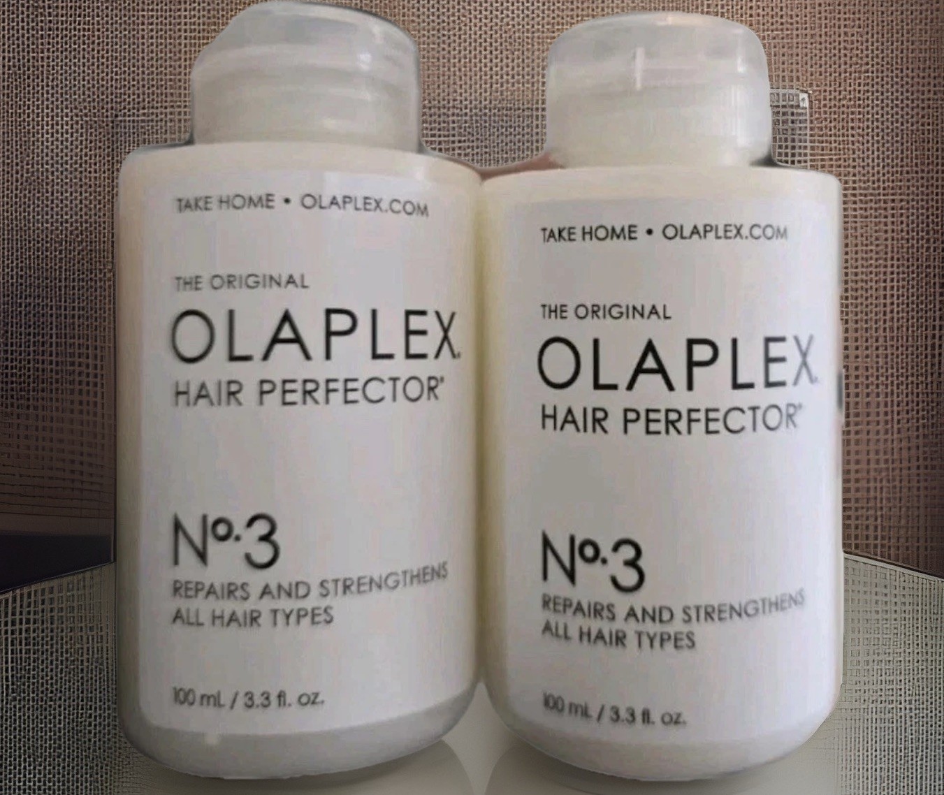 Olaplex No. 3 Hair Perfector Repairs Strengthens Hair  3.3 Fl Oz Sealed Lot Of 2