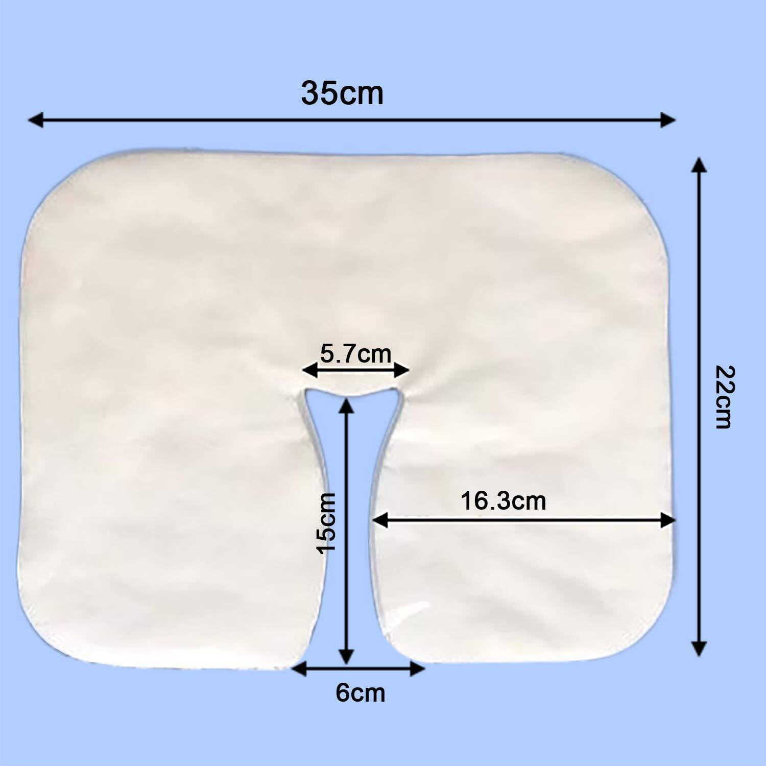 120 Count Disposable Face Cradle Covers for Massage Table Massage Chairs