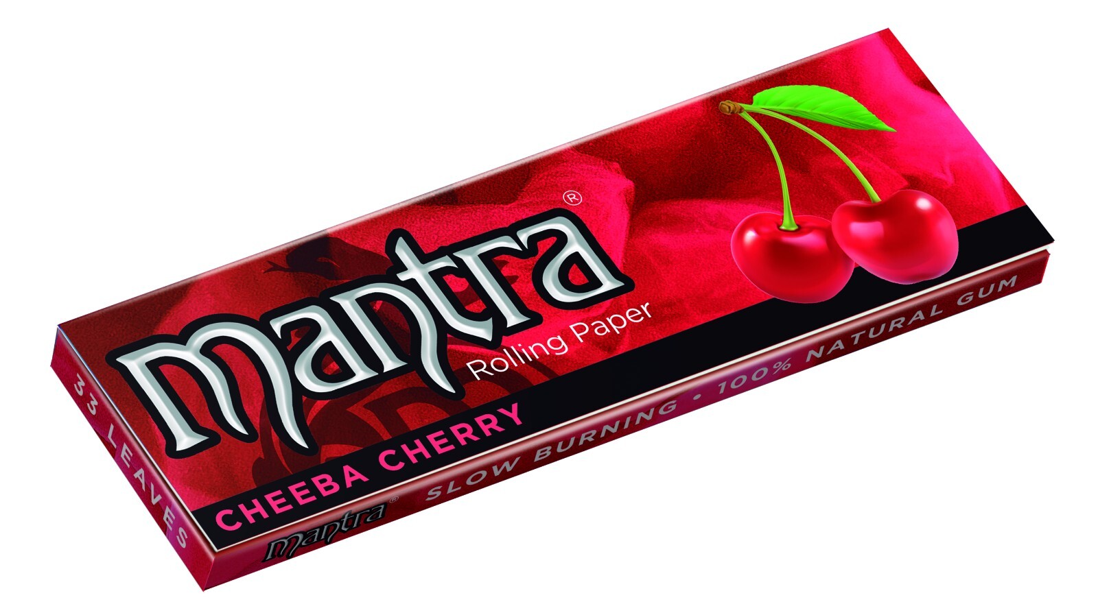 Mantra Cigarette Papers - Cherry Flavored Papers, 1 Booklet / 33 Leaves
