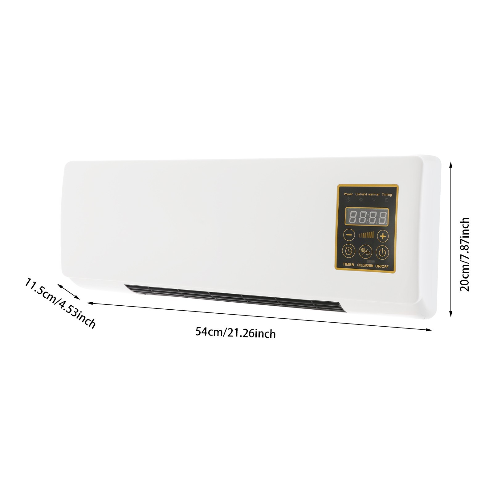Wall-mounted Heating Machine Electric Heater With Remote Control For Indoor Room