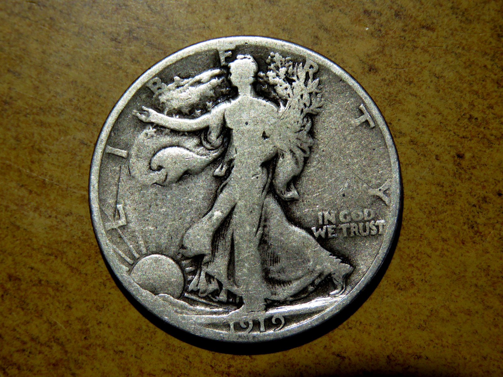 Nice Better Date 1919-S Walking Liberty Silver Half Dollar P1