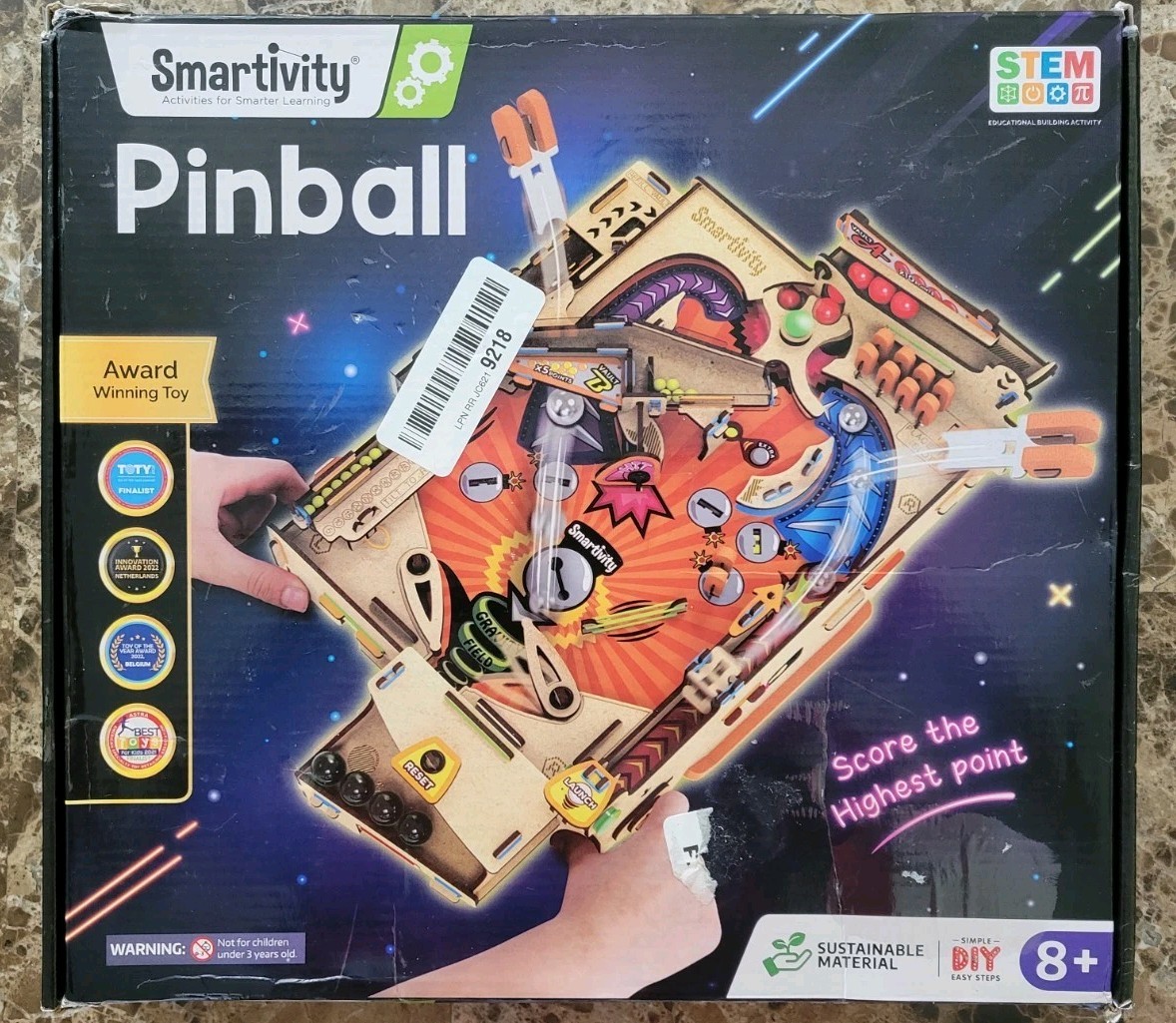 STEM Learning Pinball Machine Kit Smartivity Award Winning Arcade Build It NIB