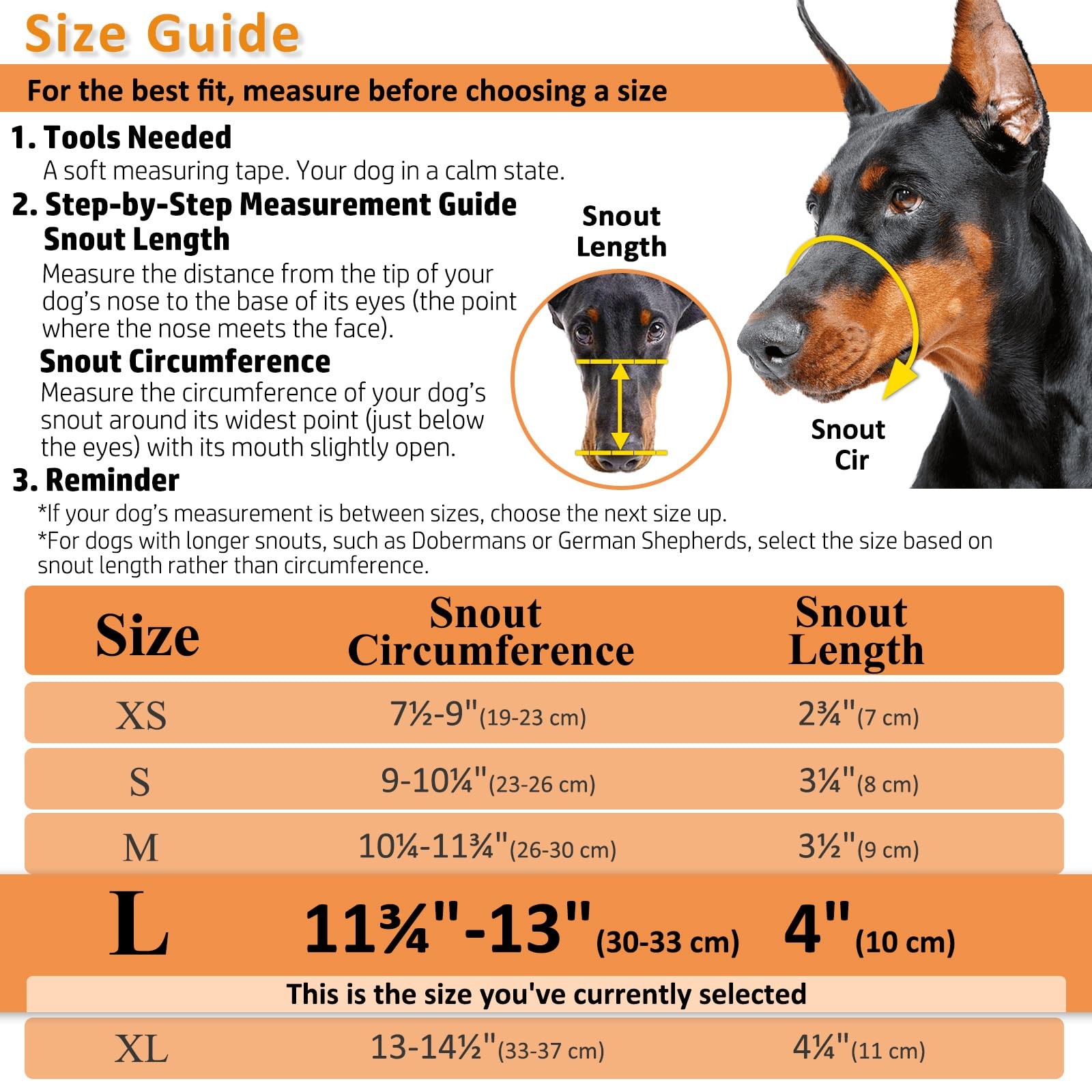 Dog Muzzle, Basket Muzzle for Biting, Chewing and Scavenging, Humane Cage Mou...