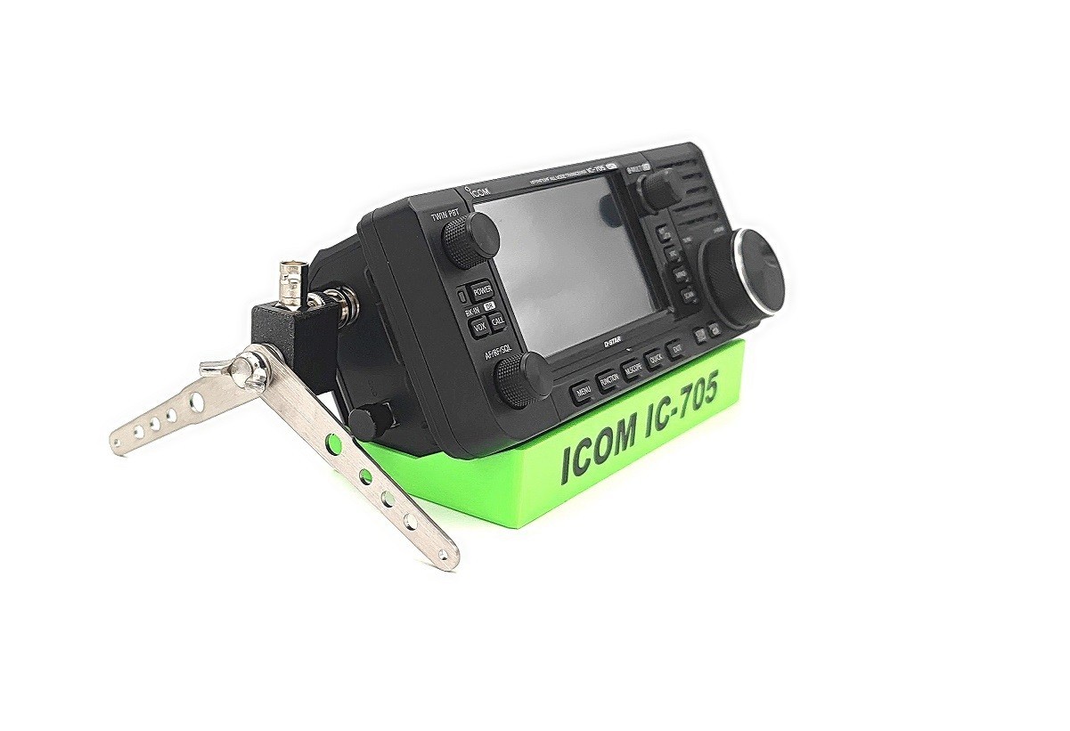 QRP RADIO Antenna bracket BNC/BNC Xiegu X6100 X6200 ICOM IC-705 Elecraft KX3 KX2