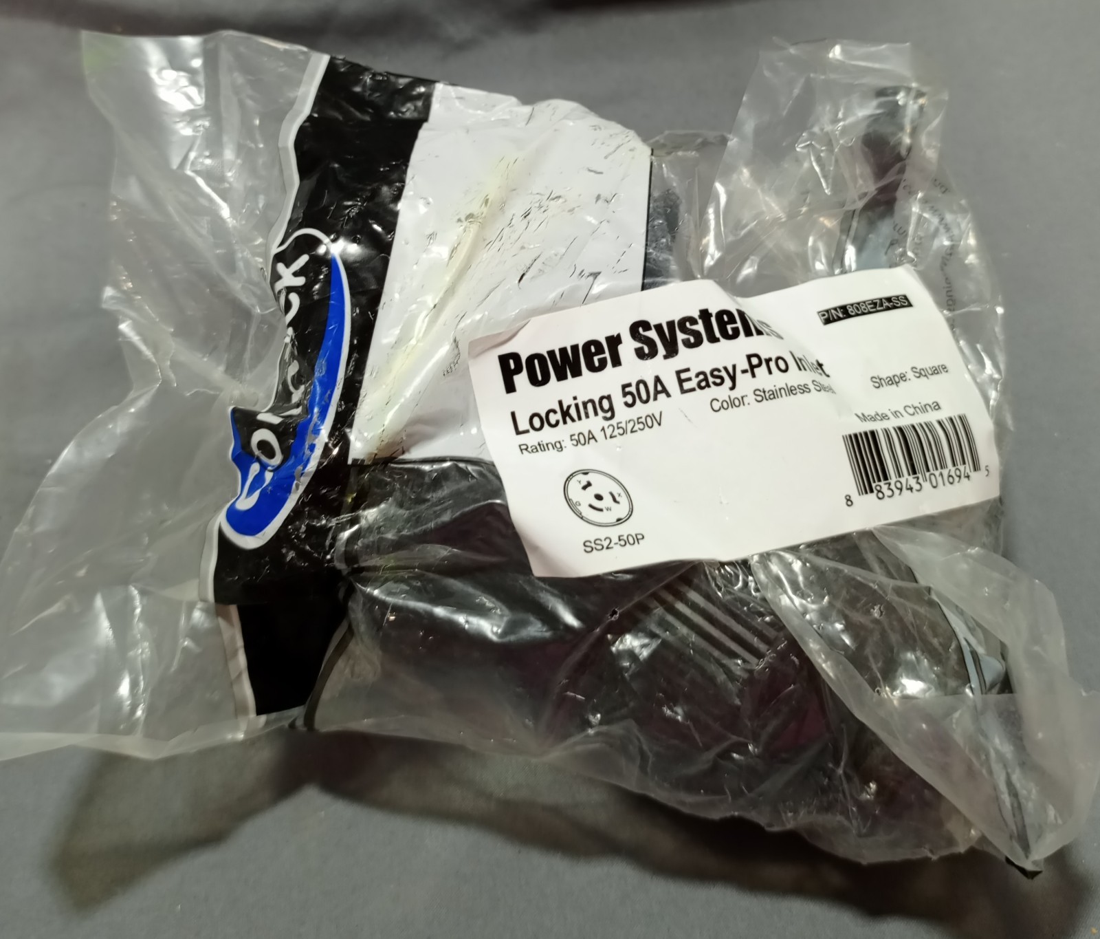 Conntek Power System Locking 50A Easy-Pro Inlet Stainless Steel