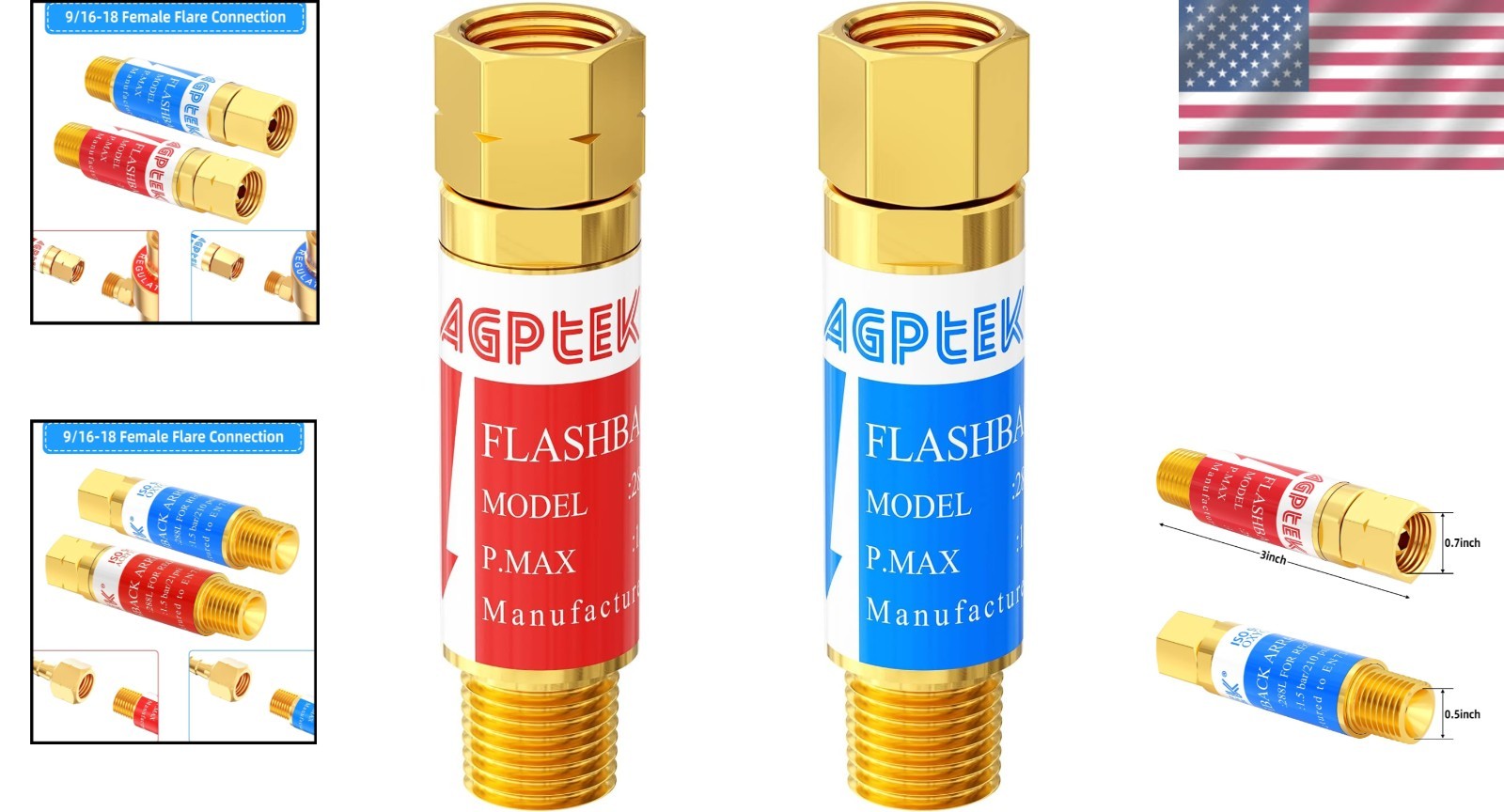 Professional Quality Flashback Arrestors Set for Efficient Welding Tasks