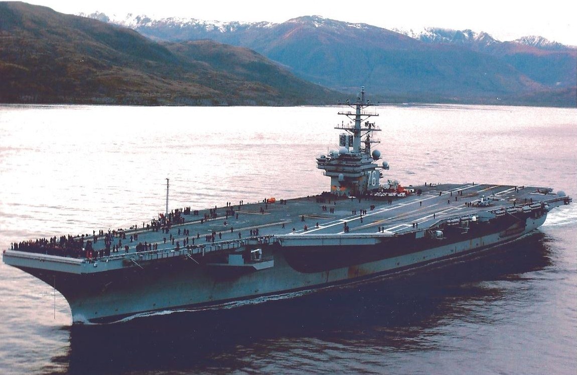 USS RONALD REAGAN 8X10 PHOTO CVN-76 NAVY US USA MILITARY GUIDED MISSILE CRUISER