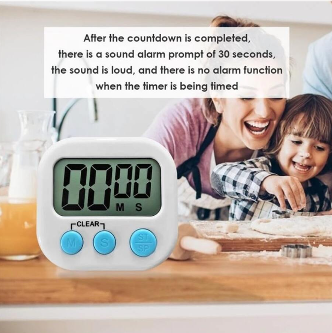 Portable Visual Timer - Electronic Stopwatch for Students, Kids, and Kitchen Use
