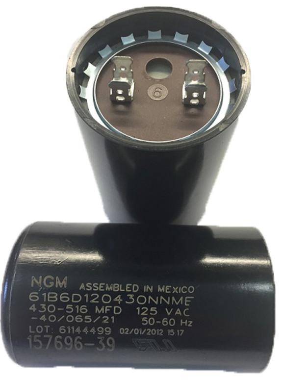 NGM 61B6D120430NNME, 157696-39 OEM START CAPACITOR, 430-516 MFD, 125 V, 50/60HZ