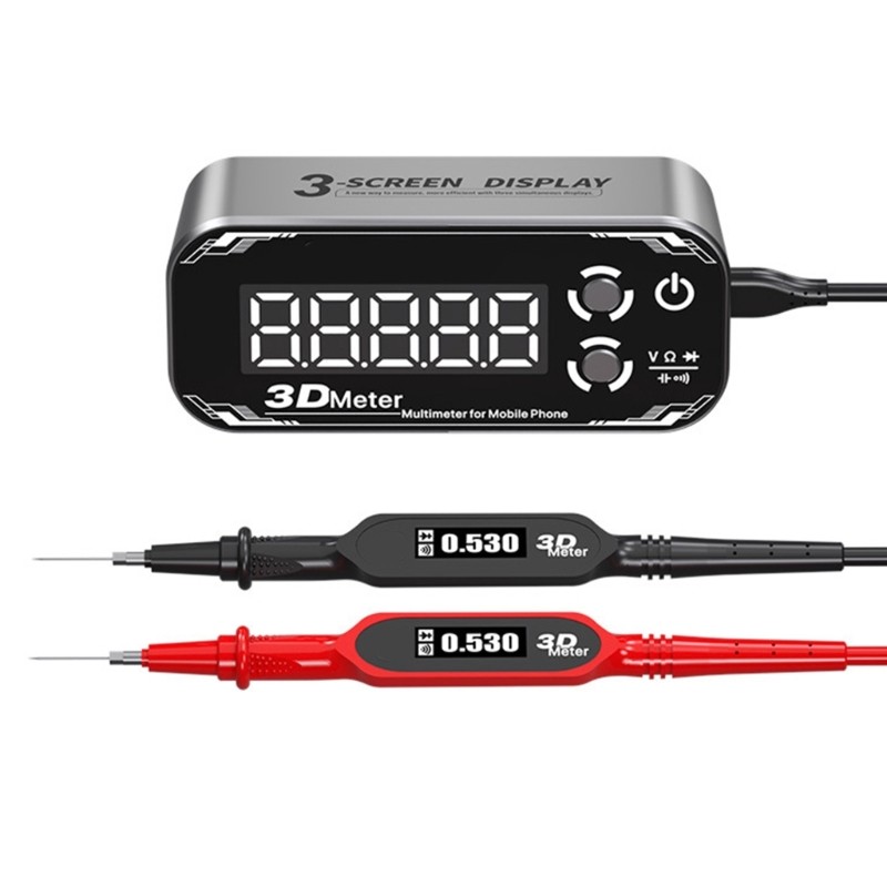 Precisions Digital Multimeter Gold Plating Probes Auto Shutdown Ergonomic Grip