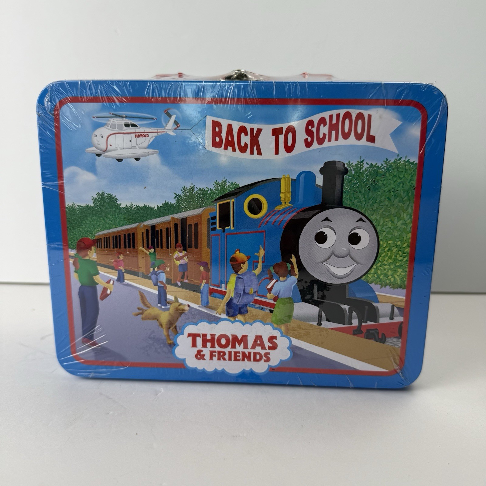 NOS Thomas and Friends Back To School Tin Lunch Box With Puzzle