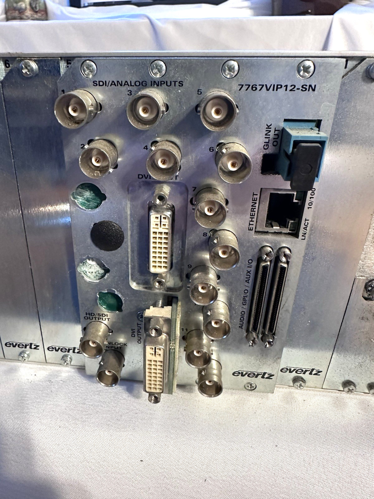 Evertz 7700FR-C Multiframe Chassis With 7767 VIP 12-Working