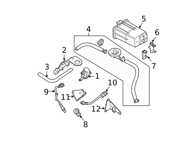 Genuine Nissan Oxygen Sensor 22693-1AA0A