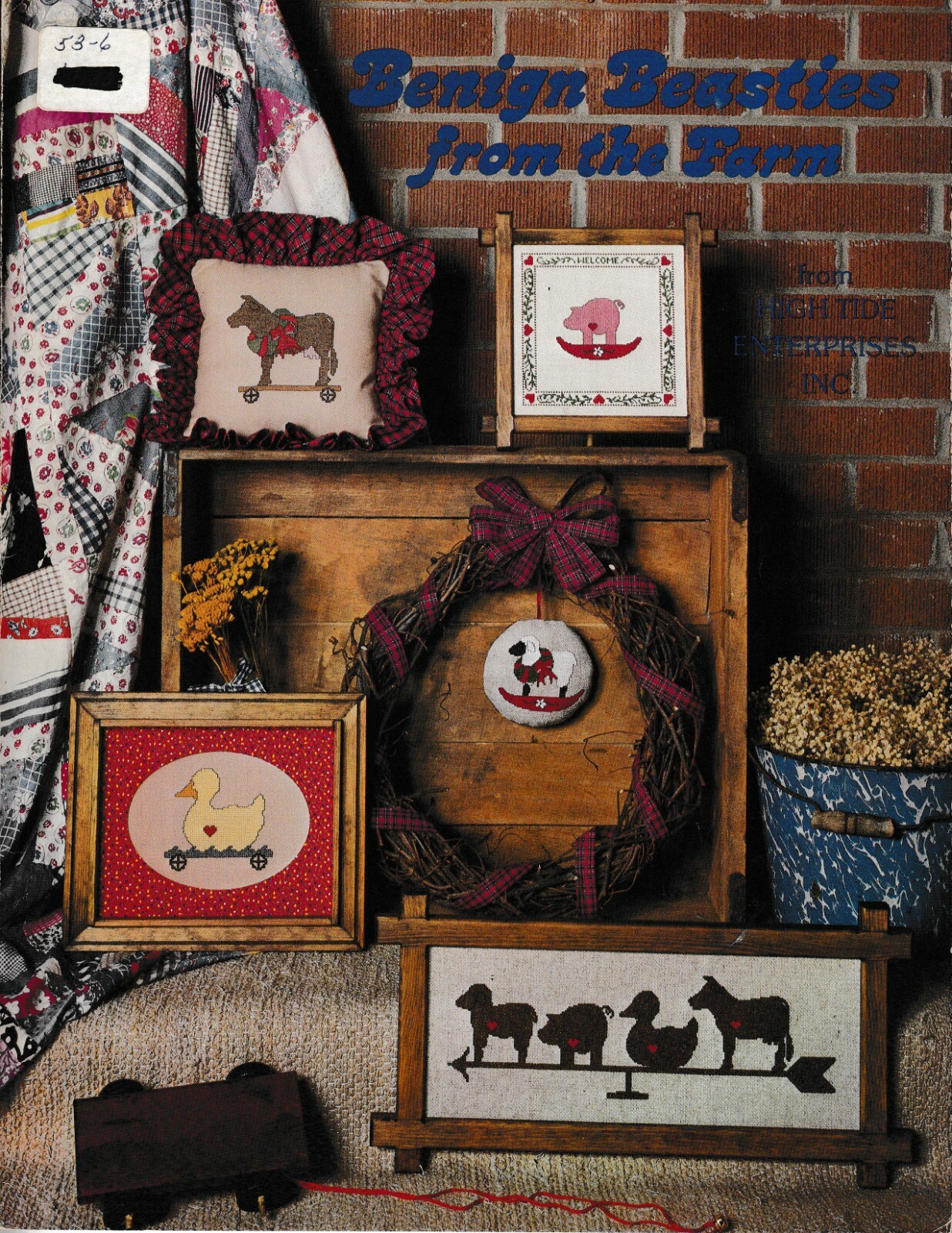 Benign Beasties from the Farm Cross Stitch | High Tide Enterprises