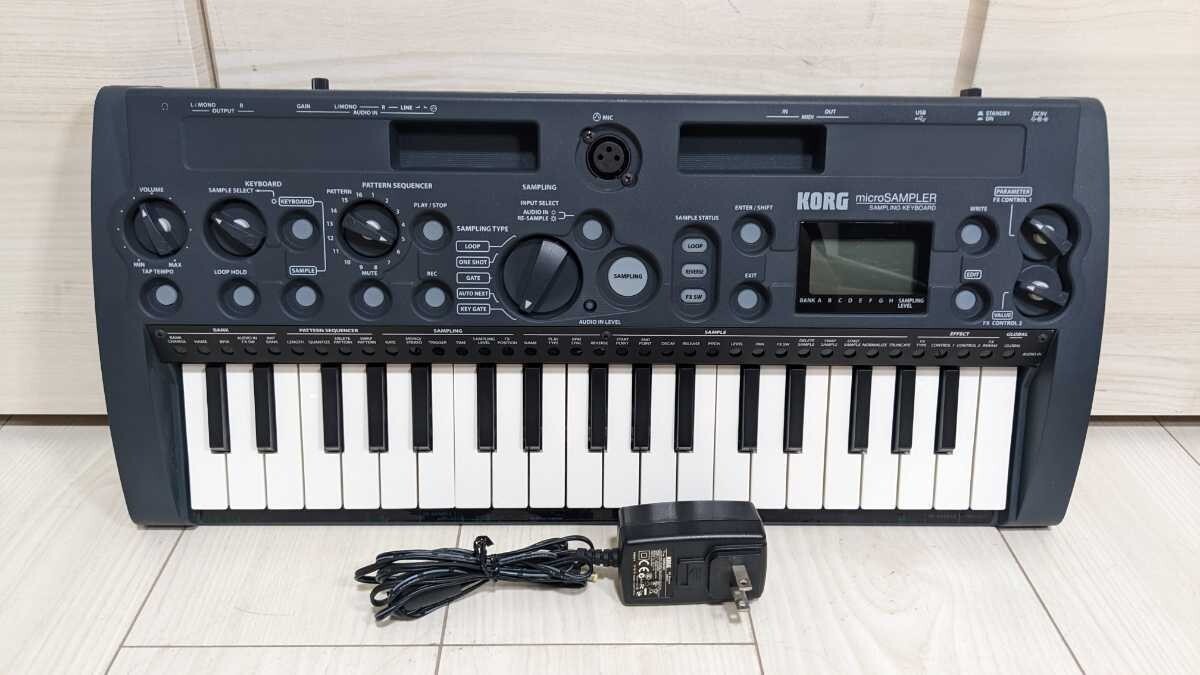 Korg MS1 microSAMPLER Sampling Keyboard Black Music Instruments