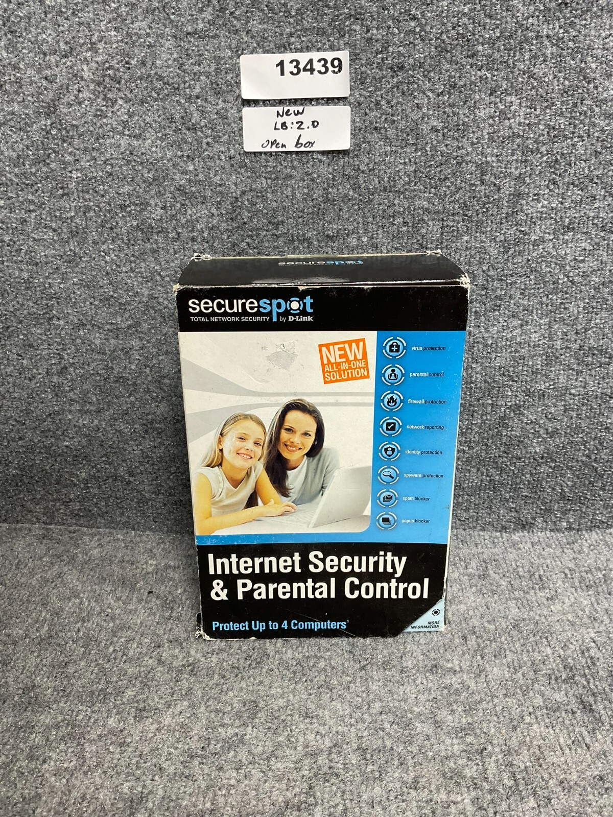 D-Link SecureSpot Internet Security Firewall 4 PC Used