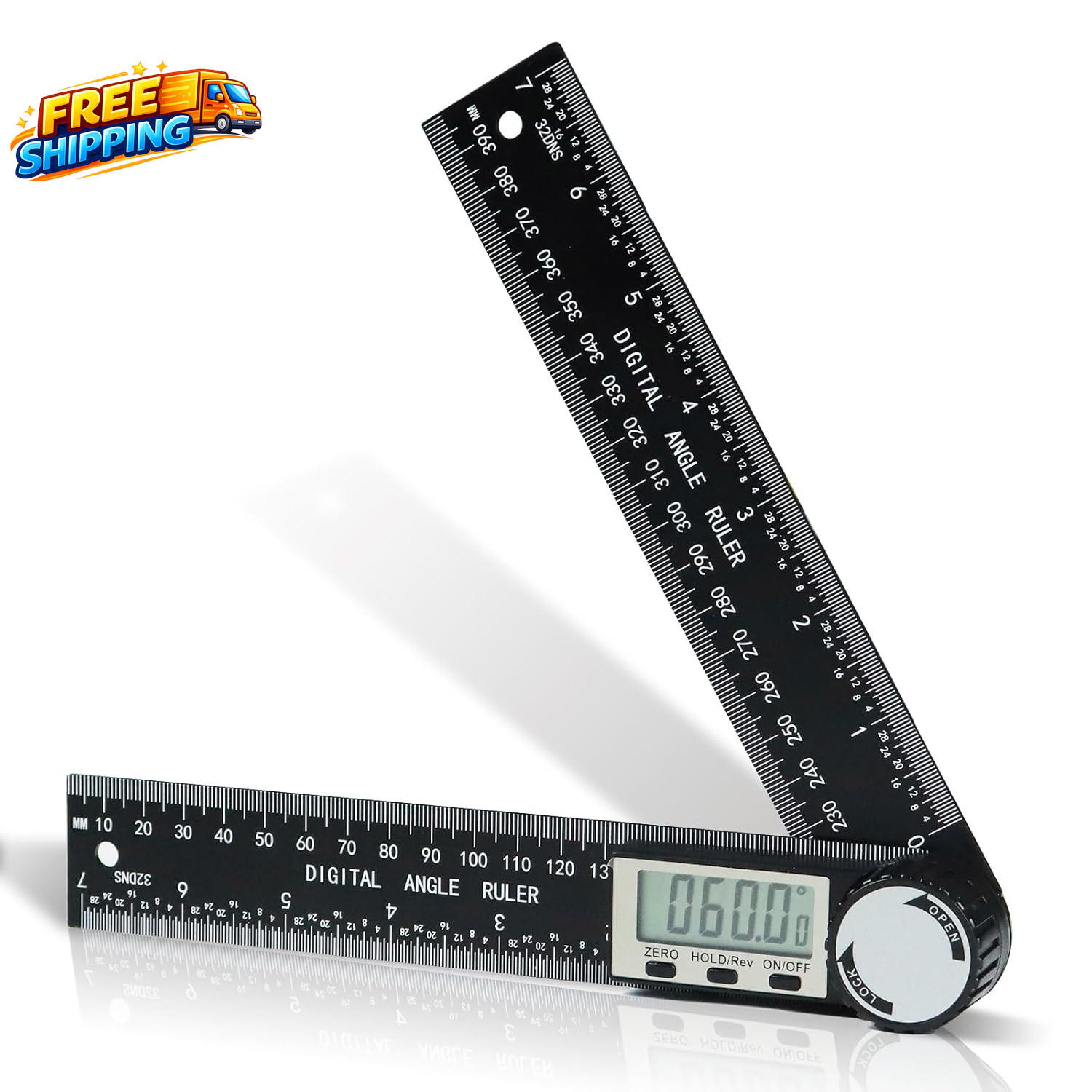 Digital Protractor Angle Finder, 7-Inch Angle Finder & Angle Measuring Tool | AB