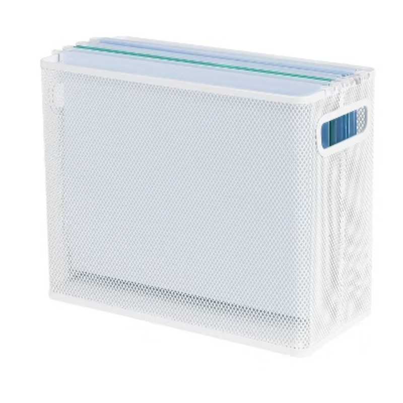 Mesh File Box White
