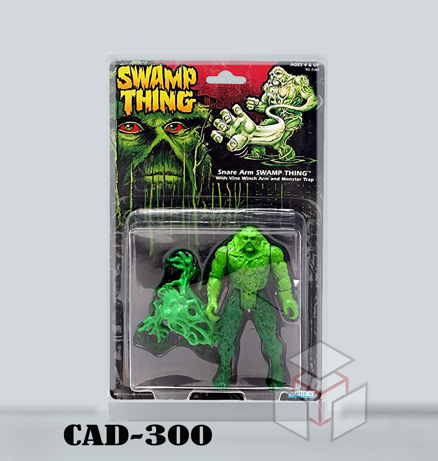 Pre-ORDER Acrylic Display Case for DC Swamp Thing Kenner Action Figure Carded