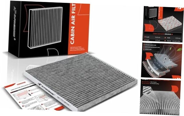Cabin Air Filter with Activated Carbon Compatible with Nissan Altima 2007