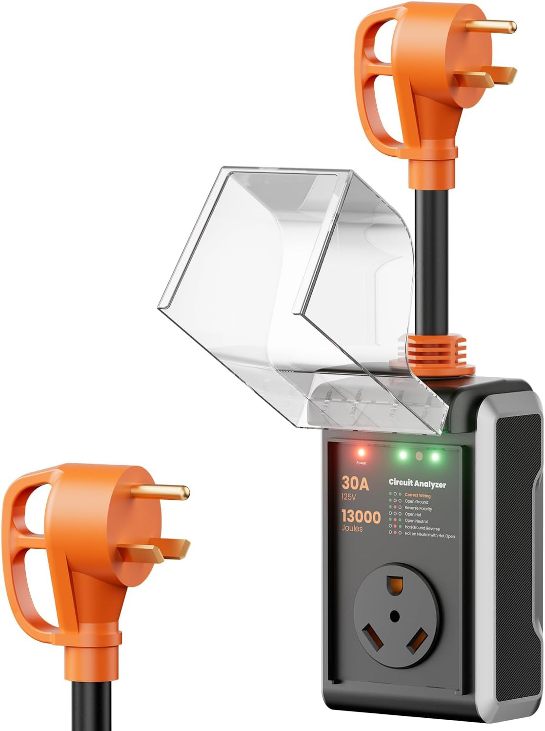 RV Surge Protector 30 Amp /RV Circuit Analyzer (13000 J) With LED Indicator Ligh