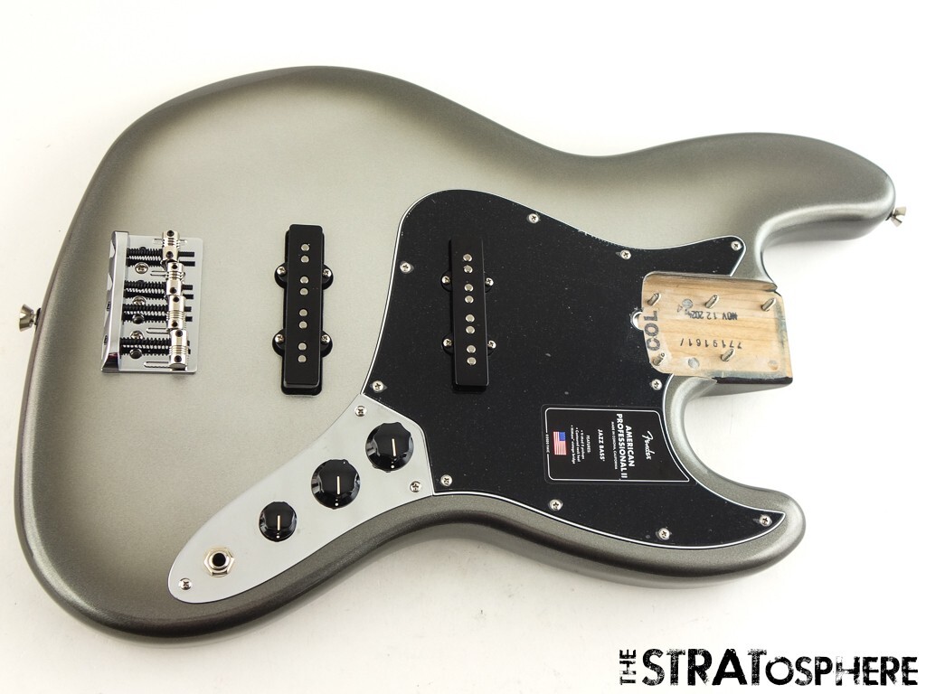 Fender American Professional II Jazz J Bass LOADED BODY V-Mod II Mercury