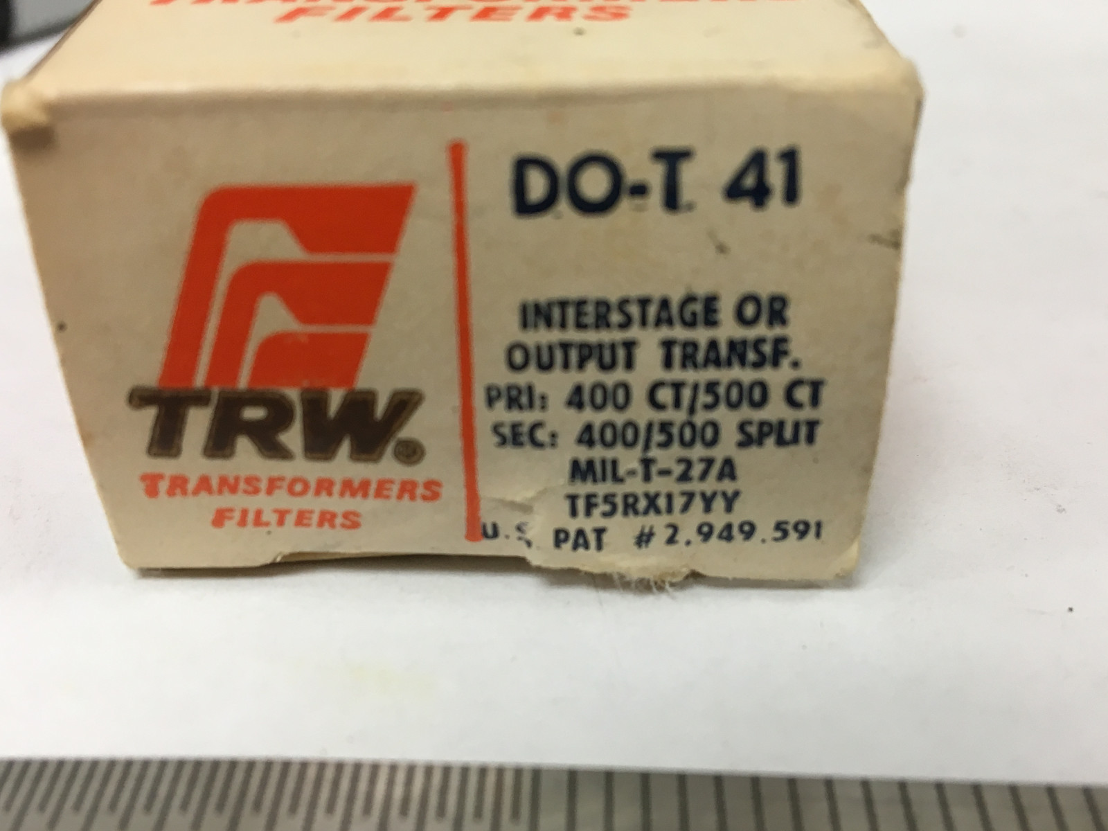 TRW DO-T41 M27/103-12 AUDIO FREQUENCY INTERSTAGE TRANSFORMER