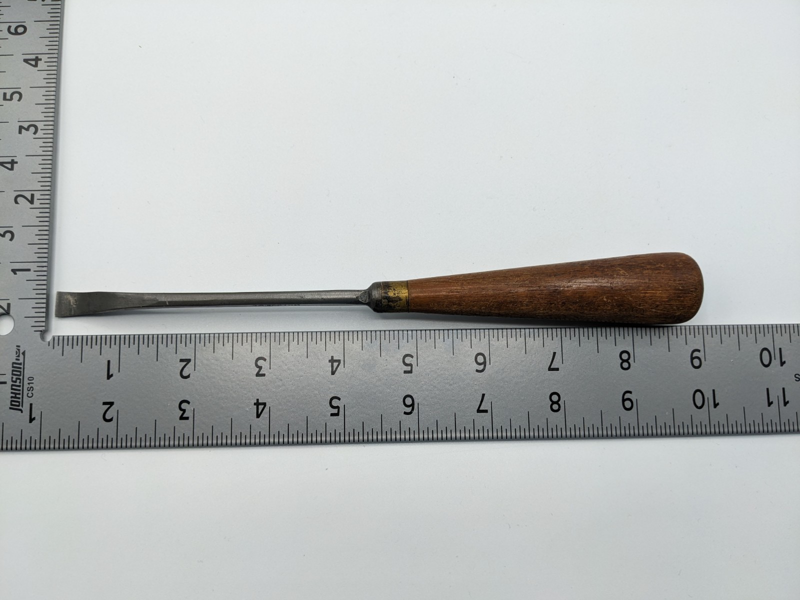 D.R. Barton Back Bent Gouge – Sweep 21 – Antique Carving Tool – USA Forged