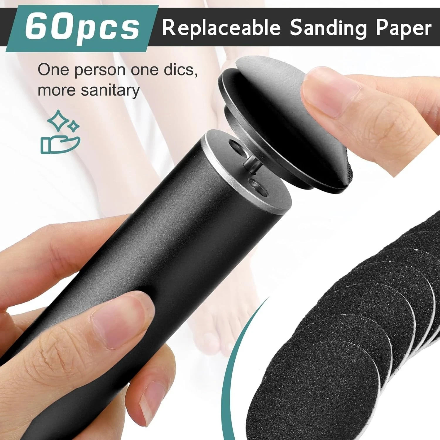 Electric Callus Remover Foot Sander Rough Feet Rechargeable Dead Skin Tool
