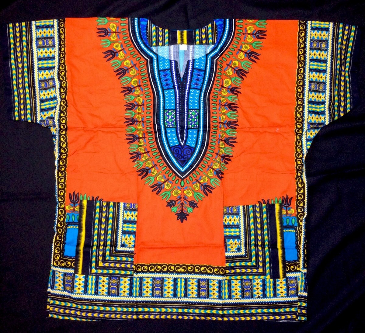 Dashiki Tribal African Blouse Men Top Shirt Women Rasta Hippie One size