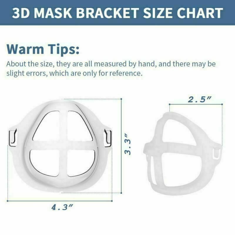 10PCS Face Mask Reusable Holder Inner Support Frame Silicone Mouth Mask Bracket