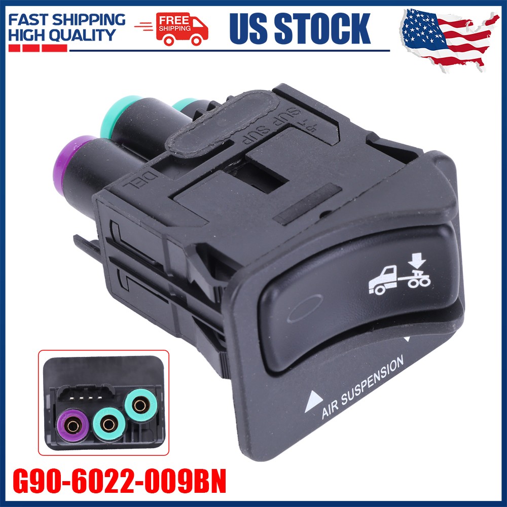 Fit For Peterbilt NEW Air Suspension Dump Valve/Rocker Switch G90-6022-009BN