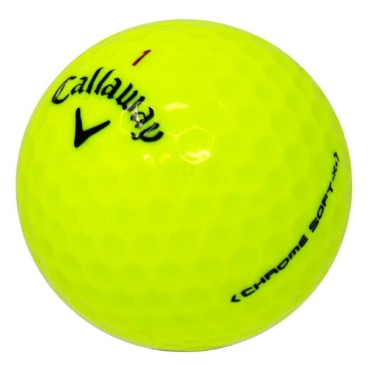 120 Callaway Chrome Soft Yellow Used Golf Balls - Mint Quality - FREE SHIPPING