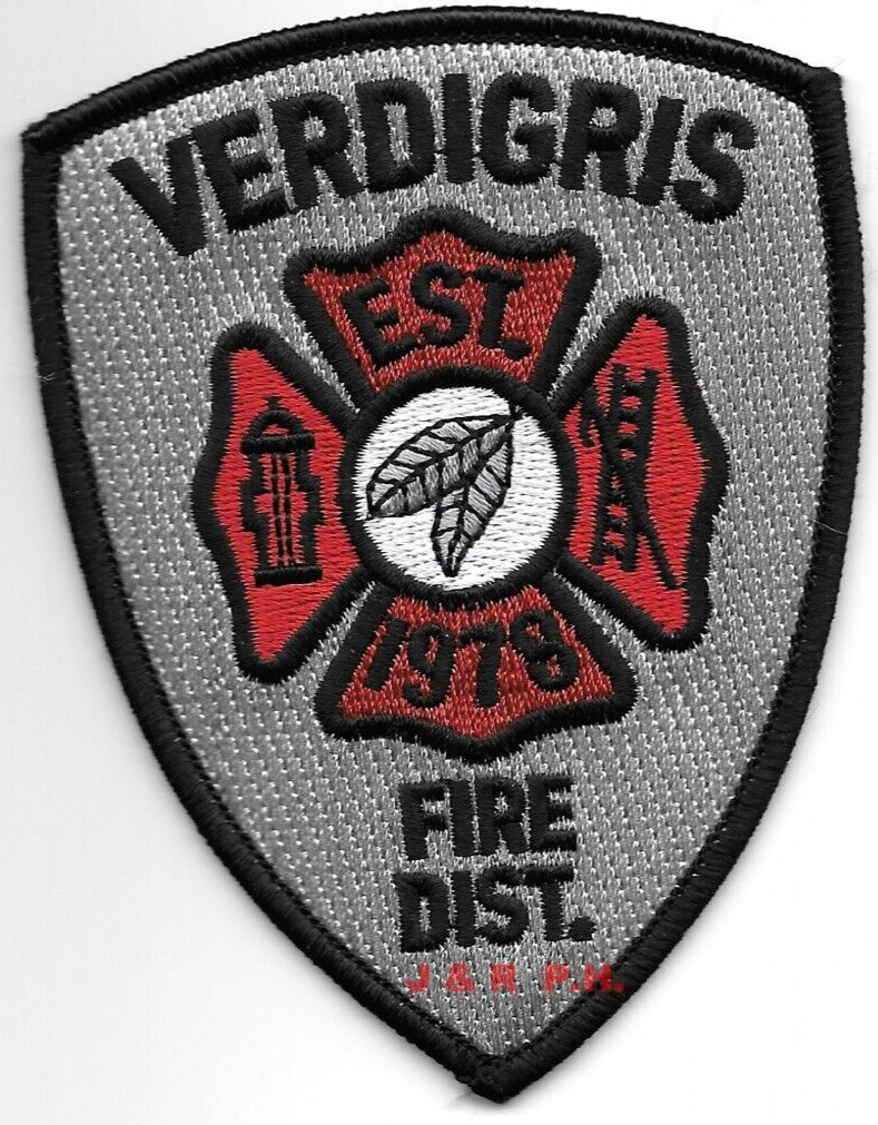 Verdigris  Fire District "Est.-1978", Oklahoma  (3.25" x 4.25" size)  fire patch