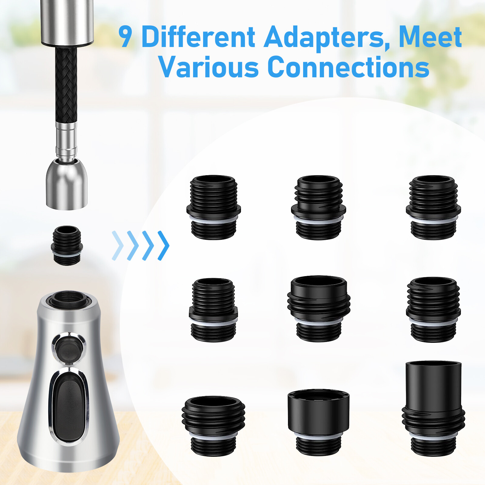 Kitchen Faucet Head Replacement Pull Down Kitchen Spray Head Sink Spray Nozzle