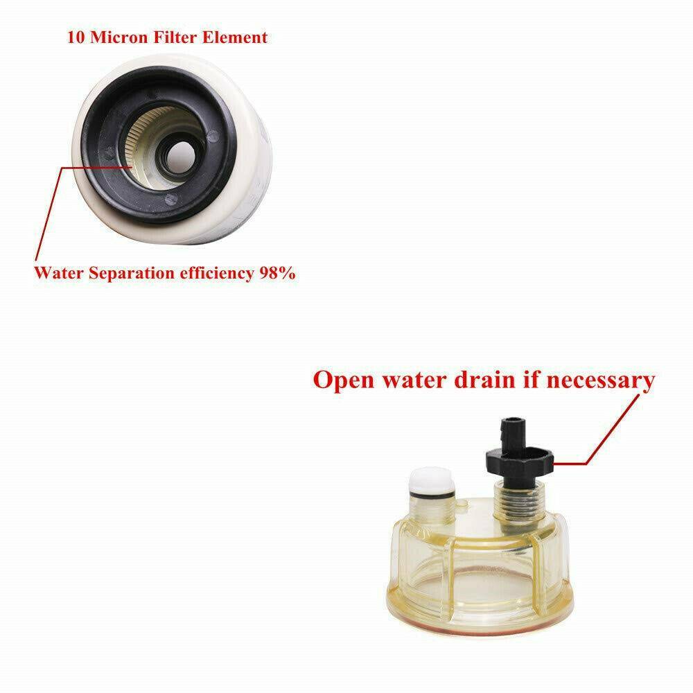 R12T Marine Fuel Filter/ Water Separator For Outboard Engine New Open Box