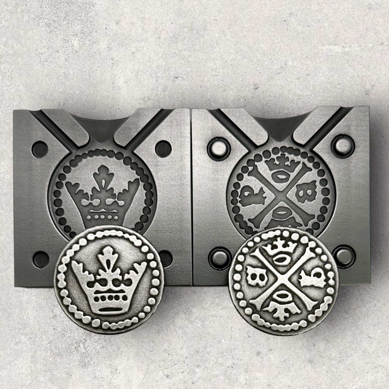 HUNGARIAN OBULUS [1400’s A.D.] – 2 Sided Graphite Coin Mold