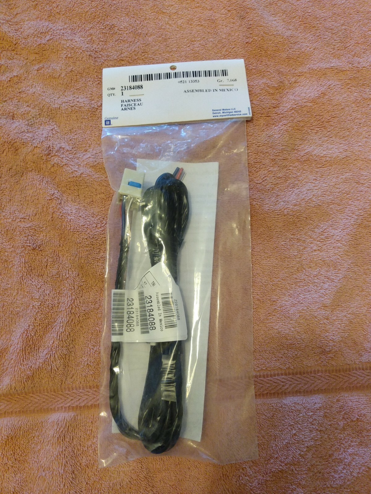 Gm 23184088 Trailer Harness Extension