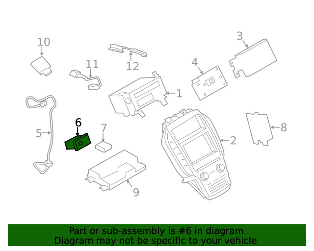 Genuine Ford Infotainment Display Control Module GJ7Z19A387D