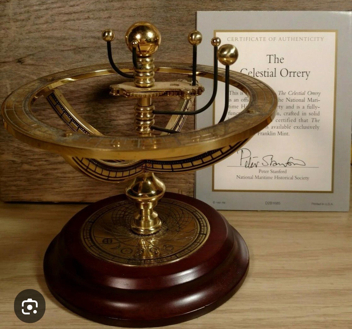 Franklin Mint - The Celestrail Orrery Model Solar System - new in box